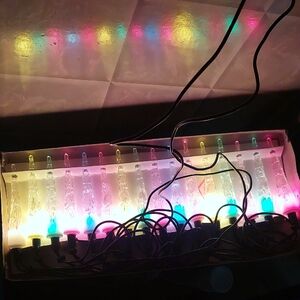 Vintage Colorful Icicle String Lights